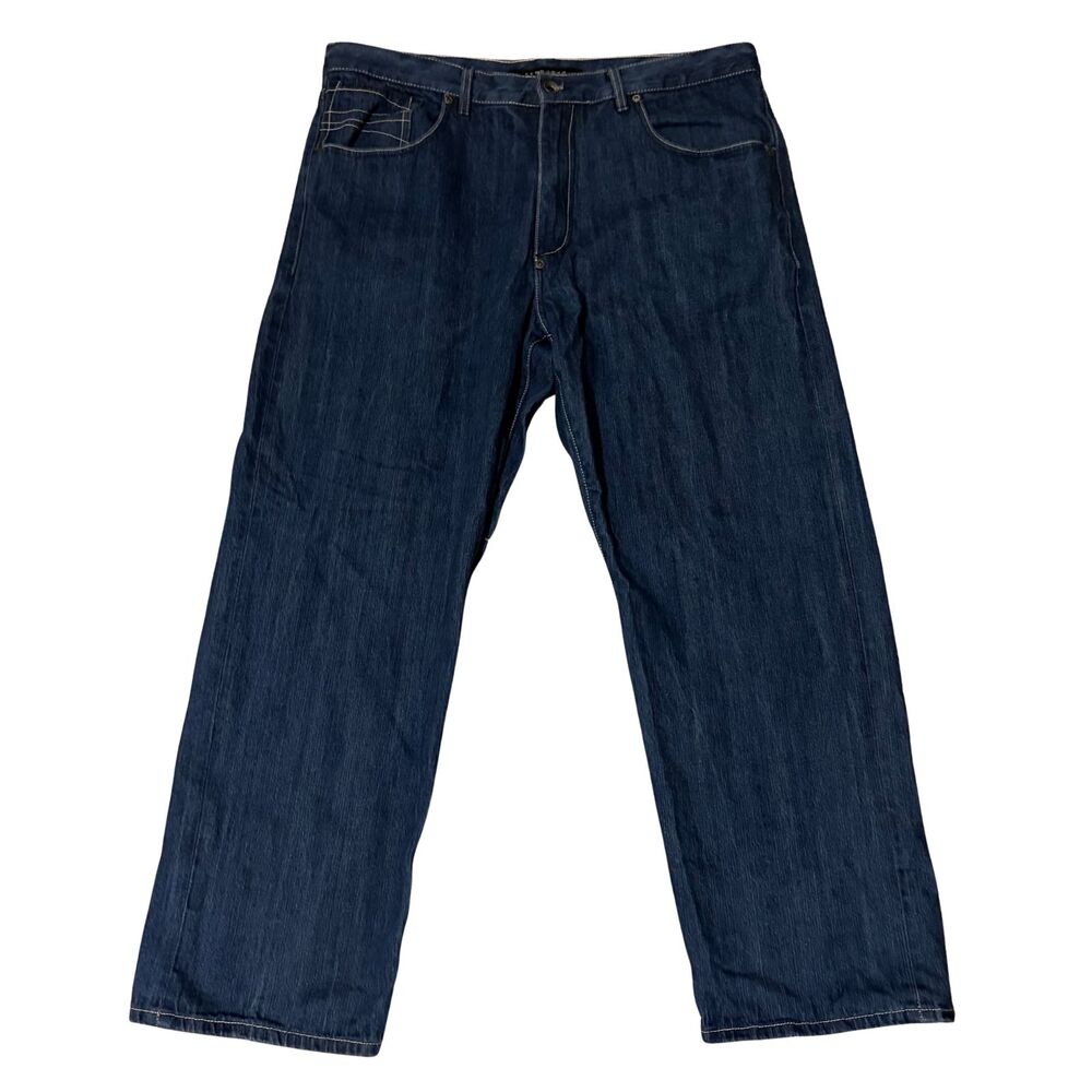 Sean John Vintage Jeans Mens 38x32 Blue Denim Pants Y2K Dark Wash Relax Fit
